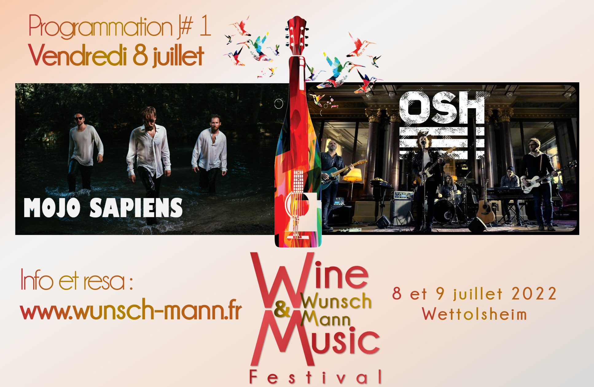 OSH au festival Wine & Music le 8 juillet 2022